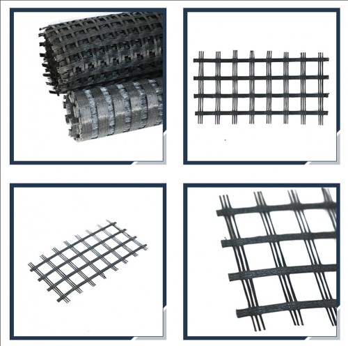 Biaxial Polyester Geogrid Customized PVC High-Strength Fiberglass Grating with Bi-Directional Warp Knitted Geogrid Price