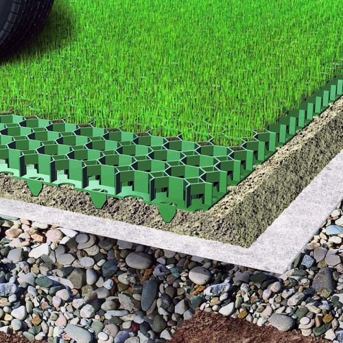 Plastic honeycomb gravel grass grid pavers factory for driveway