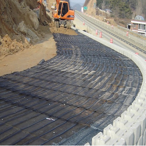 Uniaxial Geogrid Polyester Geogrid for Slop