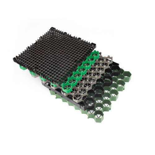 Green Color 500*500*50mm Plastic Grass Paver Grid for Parking Lot