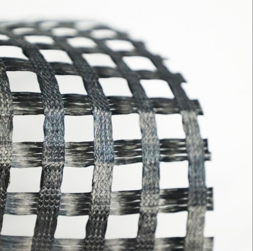 Warp-Knitted Biaxial Polyester Geogrids for Roadbed