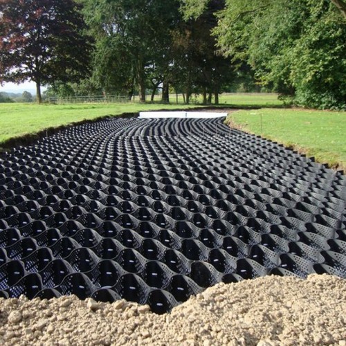 Plastic ASTM Standard HDPE Road Grid Gravel Honeycomb Geocell for Retaining Wall Reinforcement Slope Protection Driveway Geocell Erosion Control