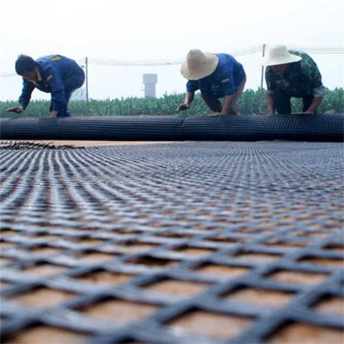 Biaxial PP Plastic Geogrid Geo Mesh Paving Grid Geogrid Reinforcement