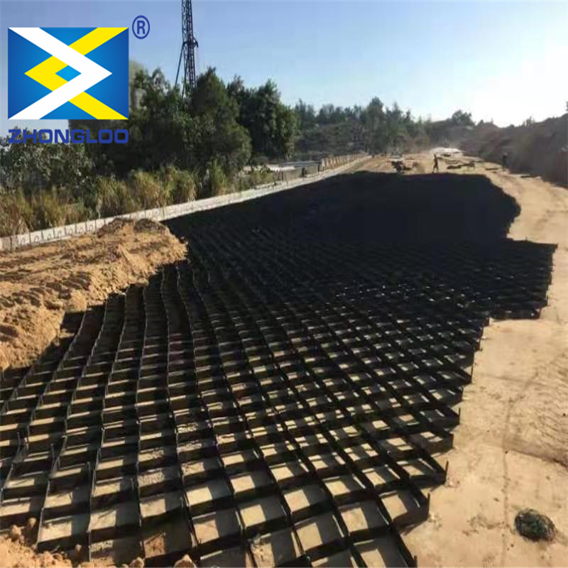 Plastic Wall Retaining Slope Protection Geocell Gravel Stabilizer Net 0